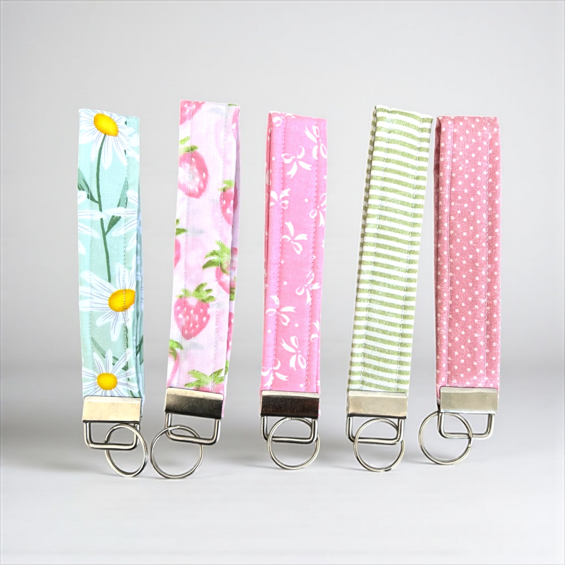 Handmade Fabric Wristlet Keychains – Cute Gift for Her