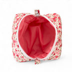 Peony  Makeup Bag – Quilted Cosmetic Pouch
