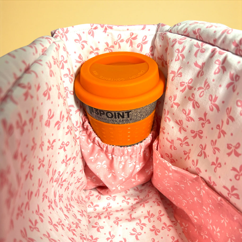 Mini Pink Bow Tote Bag – Cute Small Handbag for Everyday Use