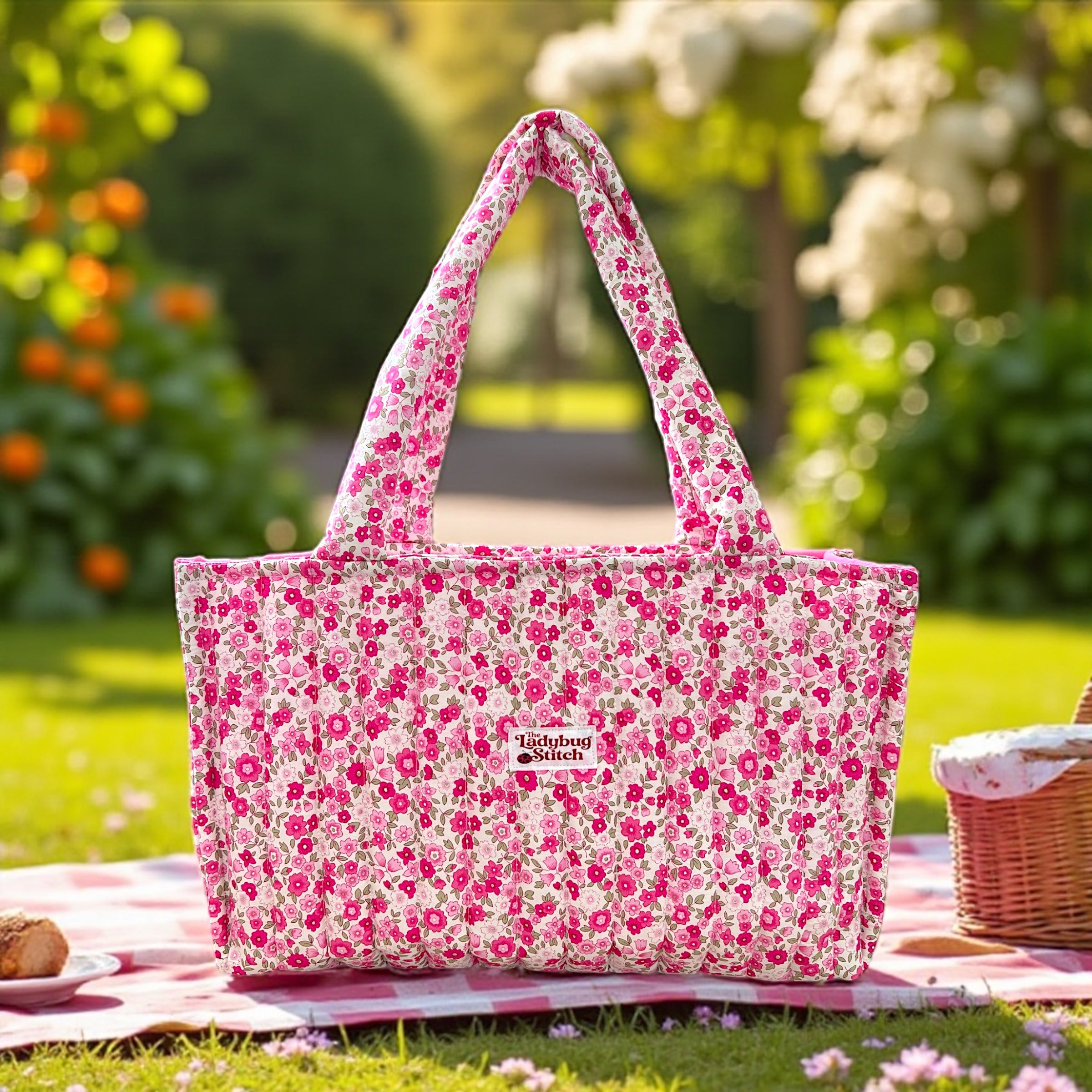 Made-to-Order “Peony Carry All Tote Bag”