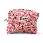 Peony  Makeup Bag – Quilted Cosmetic Pouch