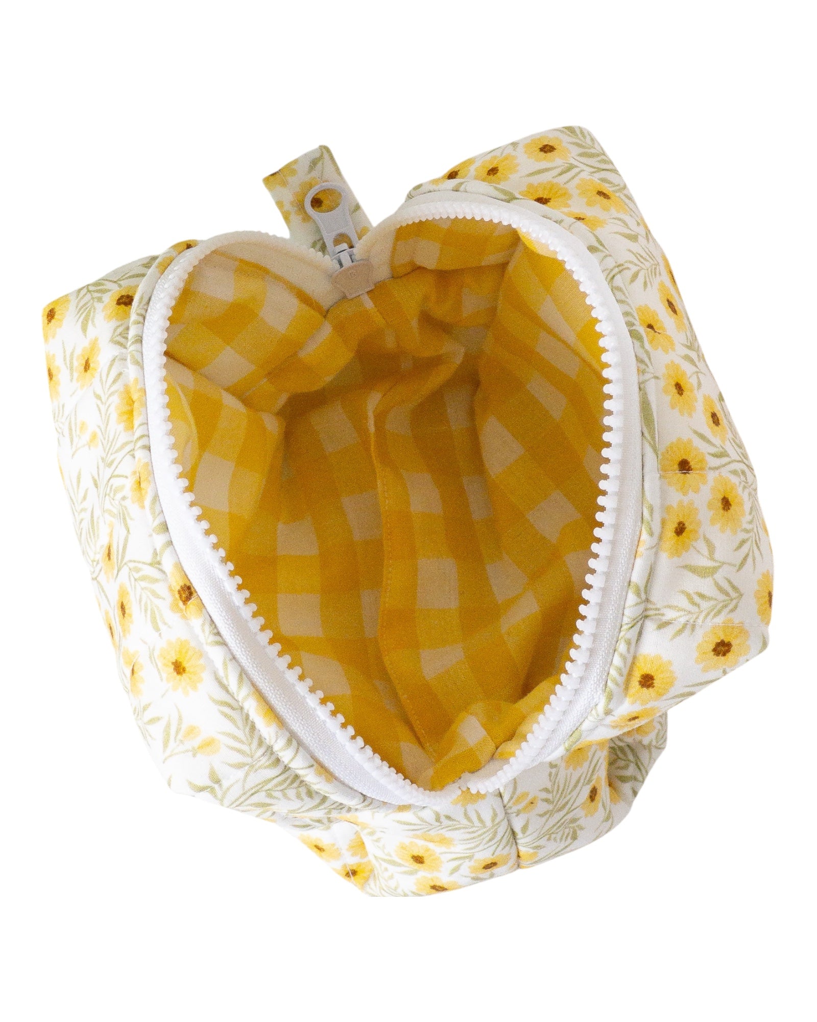 Sunny Meadow Pouch Quilted Makeup Bag